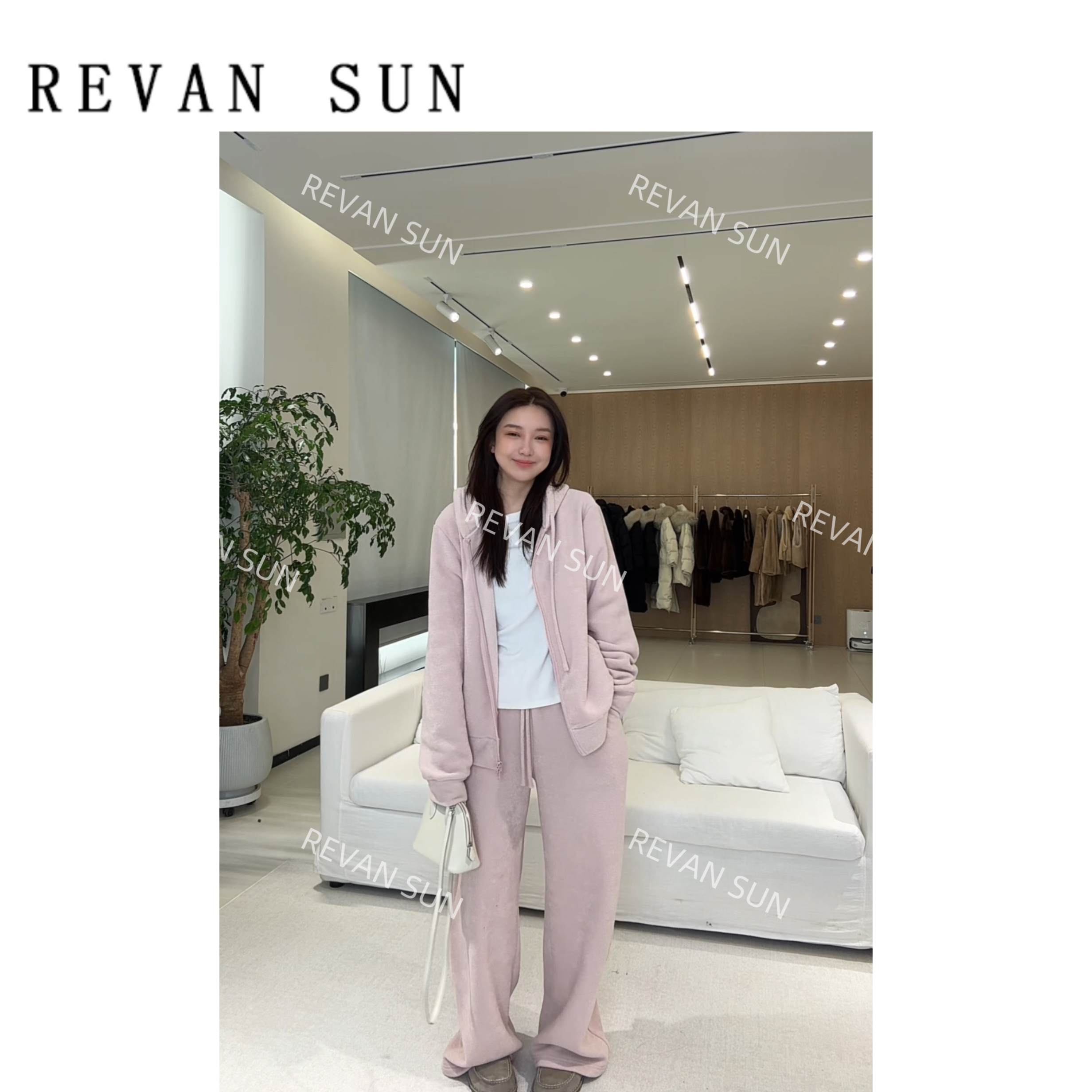 REVAN SUN-大骨架穿搭 烁灵 加绒加厚套装37130