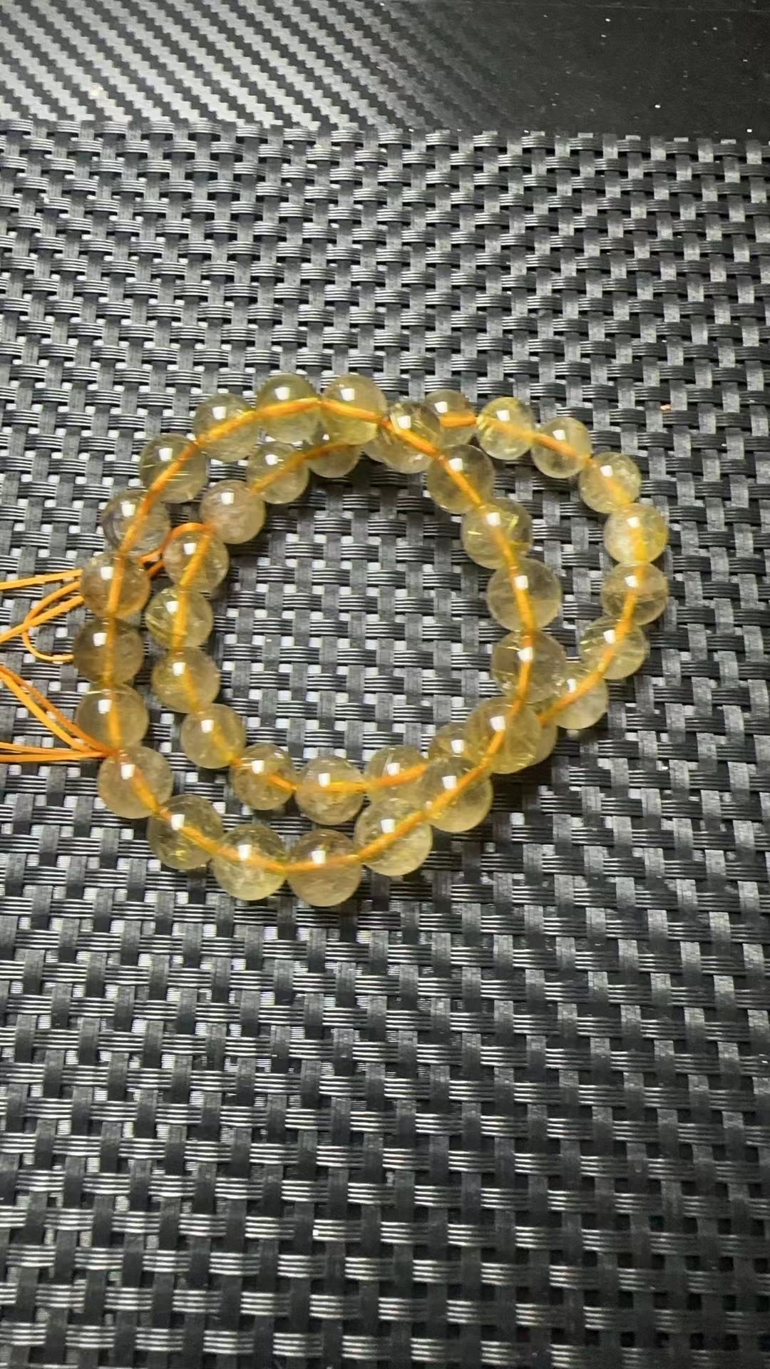 天然金发晶9m手链女款简约