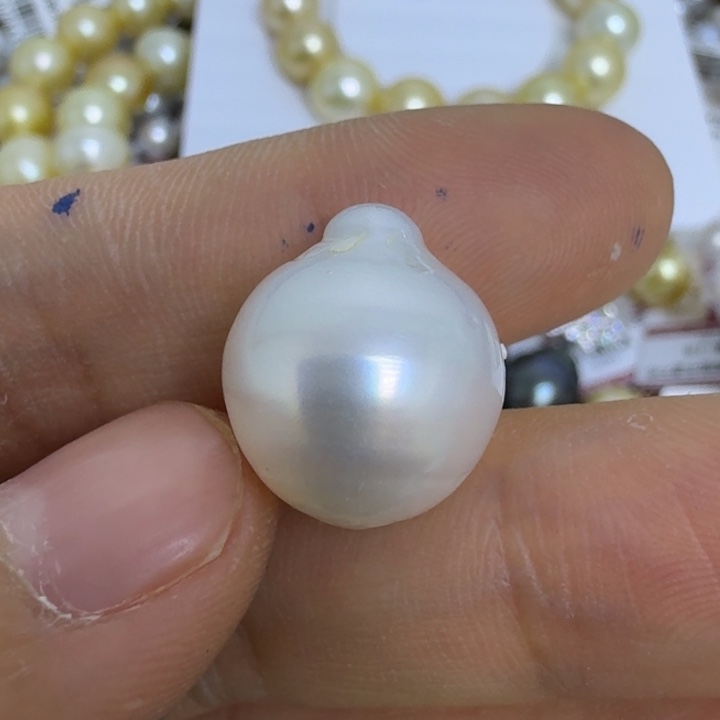 碎****海水珍珠银S925镶嵌颈饰