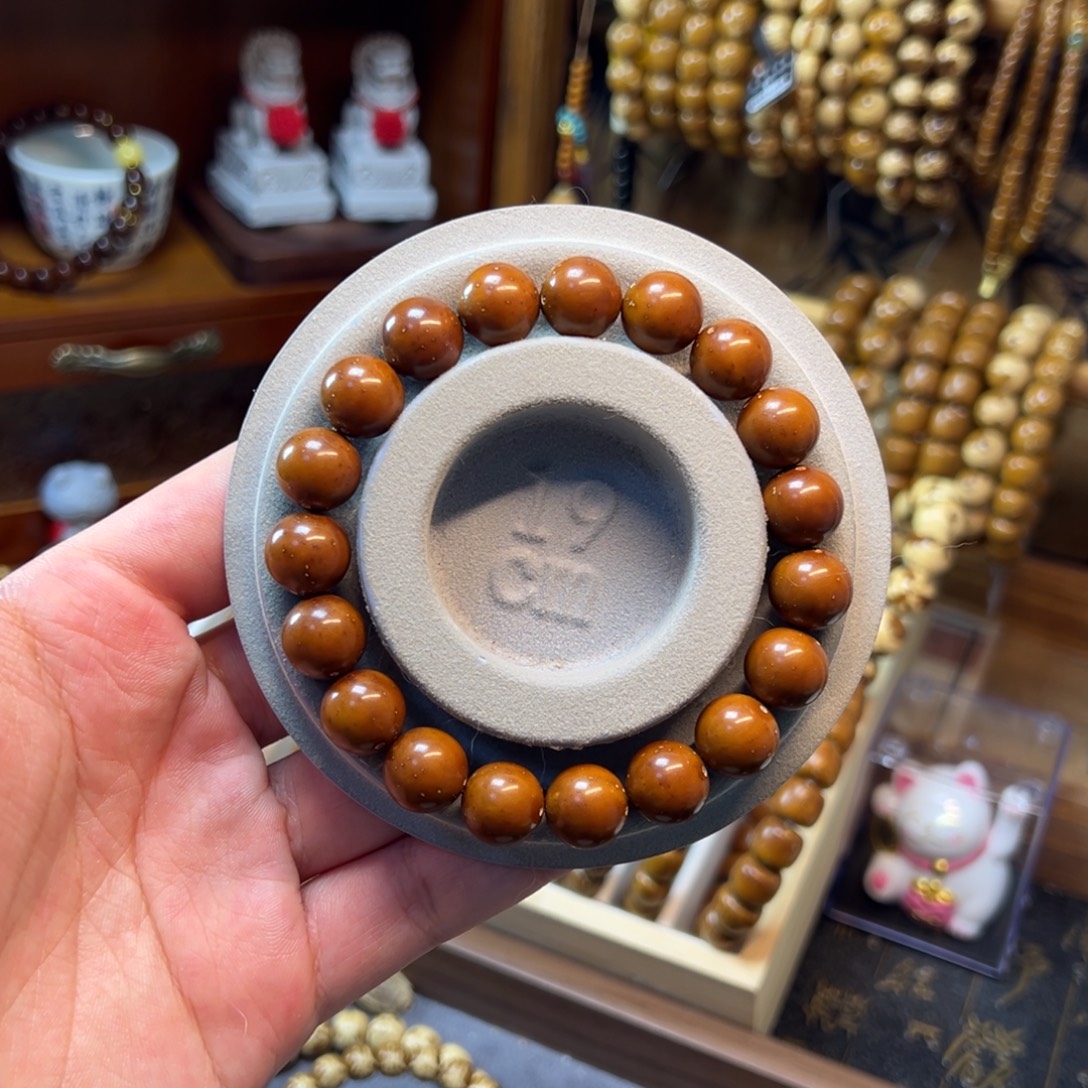 无非金属紫金鼠12.5半实心红皮圆珠精品