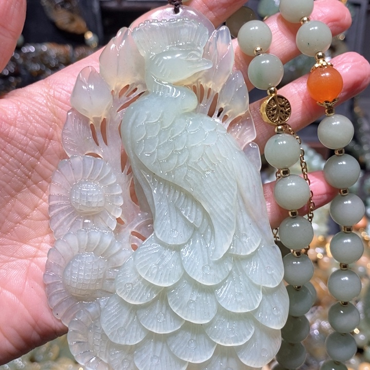 岫玉毛衣链未镶嵌