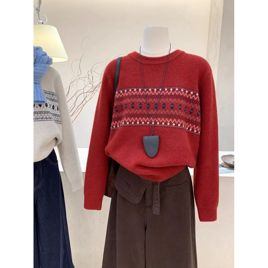 【大码】200斤女装长袖春季翻领针织女毛针织衫秋季时尚毛衣上衣Z59