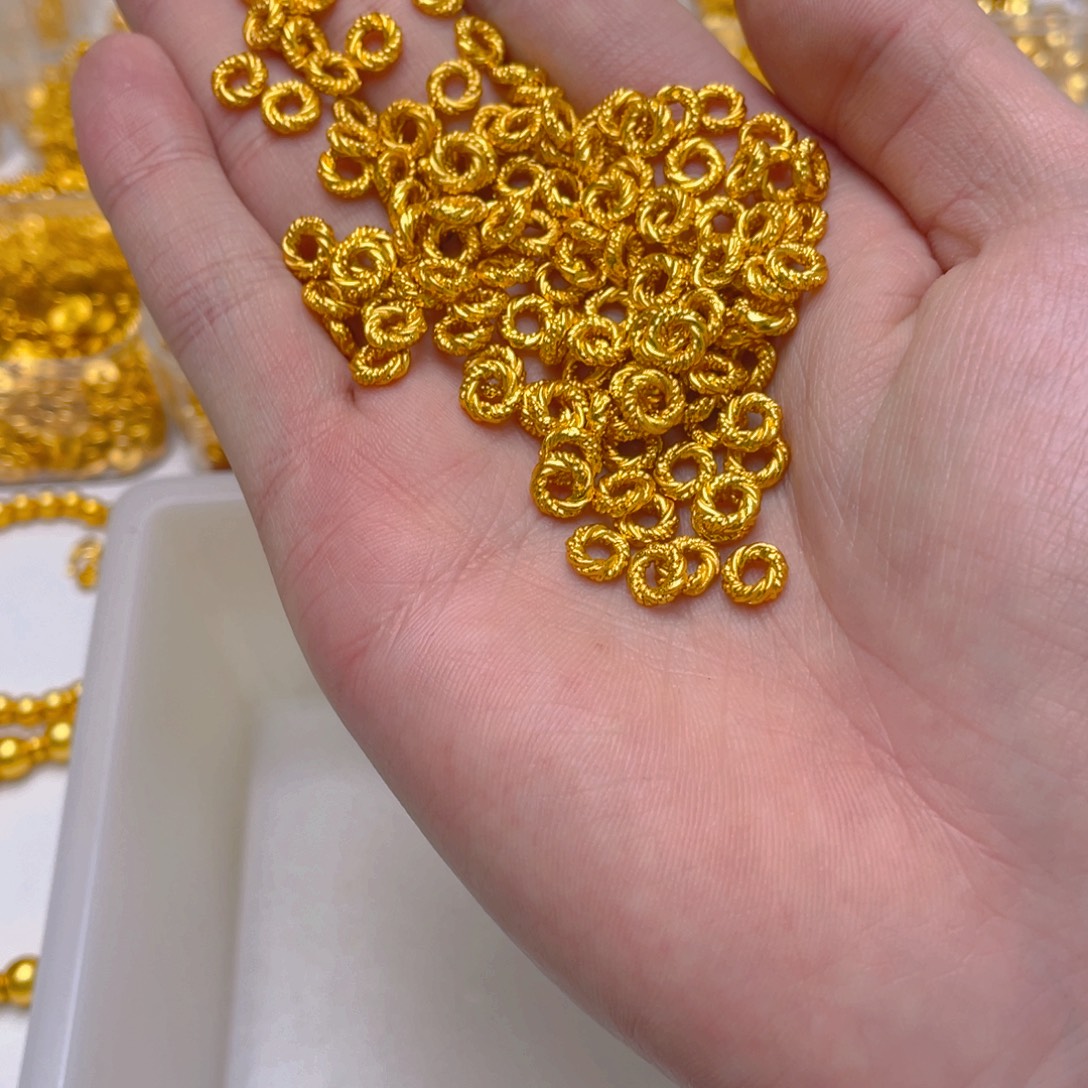 锆石铜合金麻花圈7mm10颗