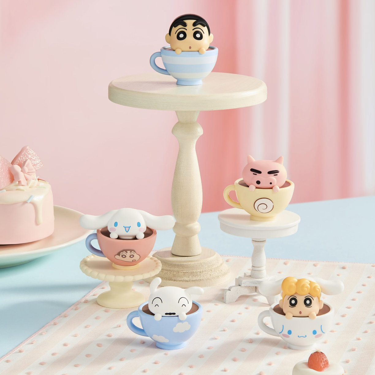 【代拆】大耳狗X蜡笔小新MINI茶杯系列萌粒