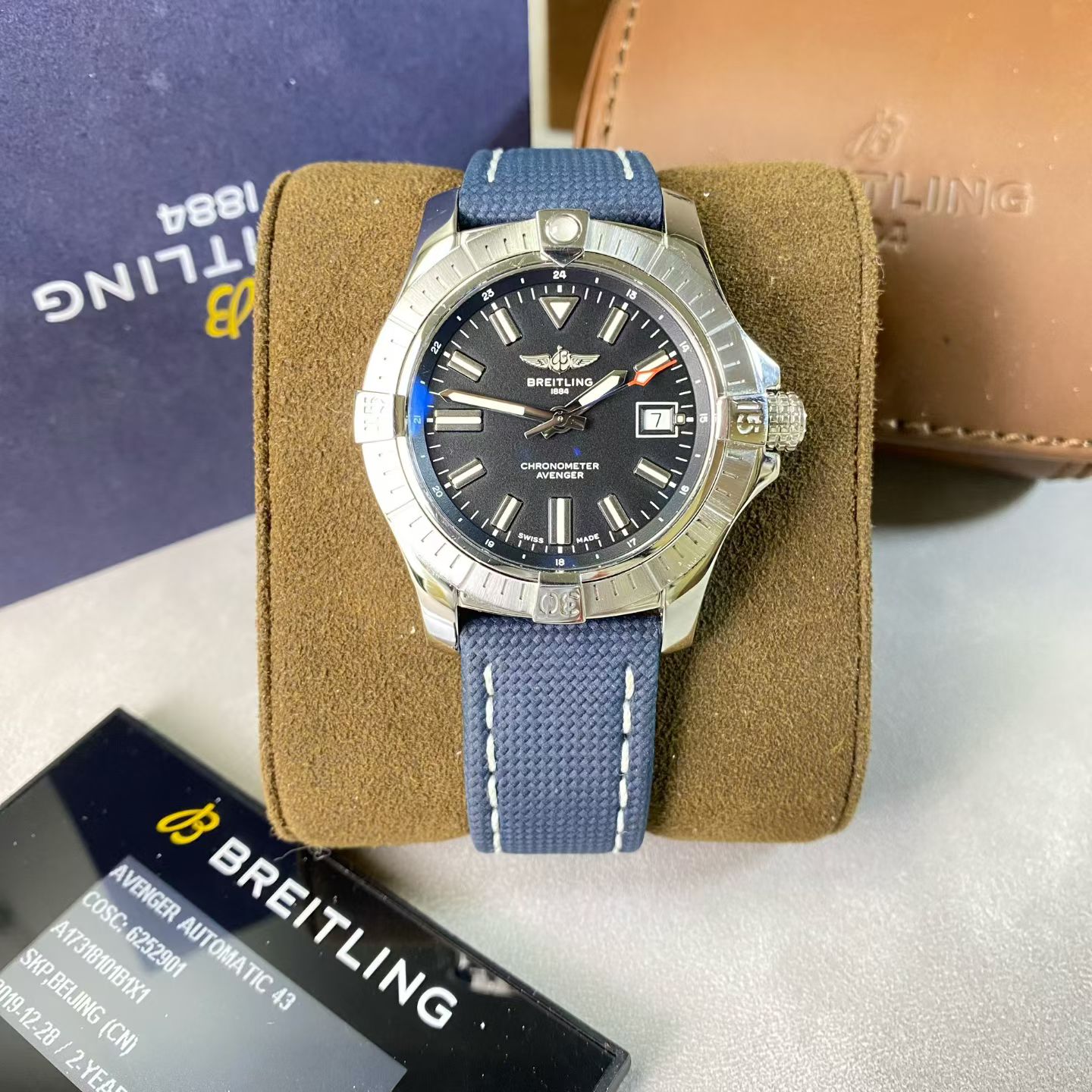 95新 BREITLING/百年灵 亚虎/复仇者/公价29800元/表径43mm