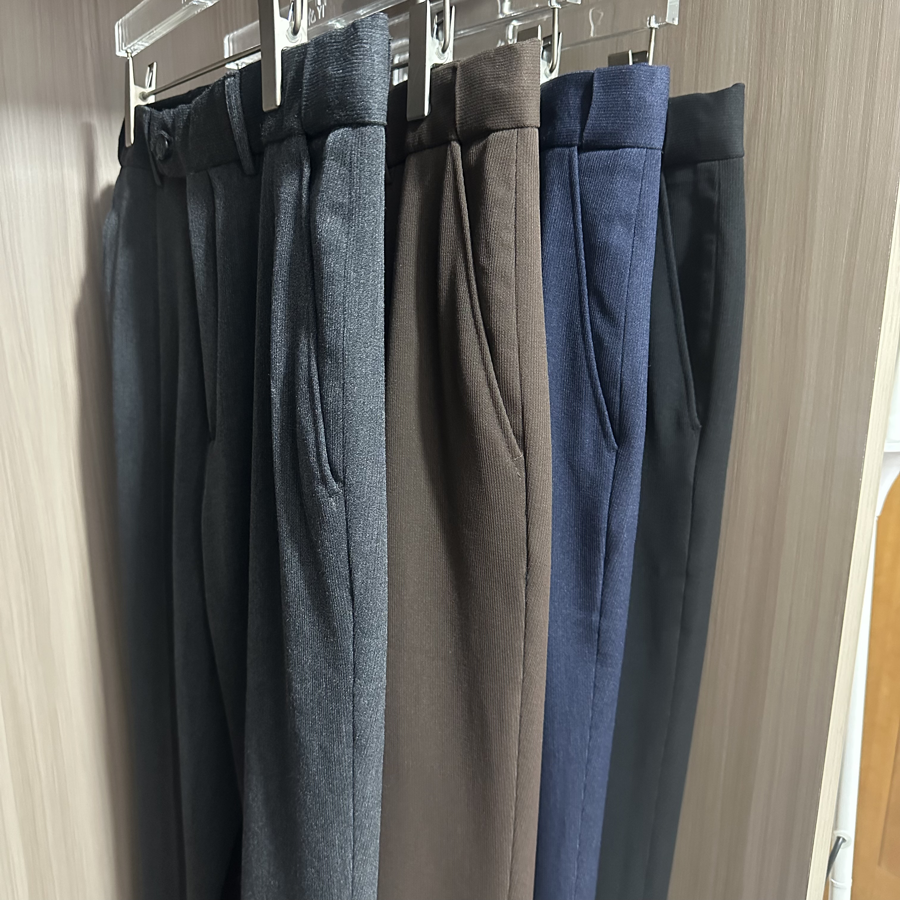 男士休闲西裤新款高品质商务正装长裤通勤工装修身抗皱西装裤