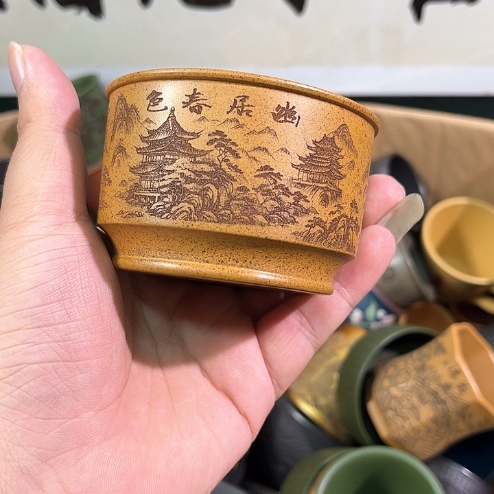 茶杯紫砂全手工紫砂主人杯