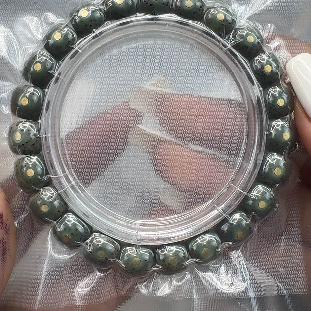 星月菩提手串187爱谁谁绿星月菩提10镶嵌单圈