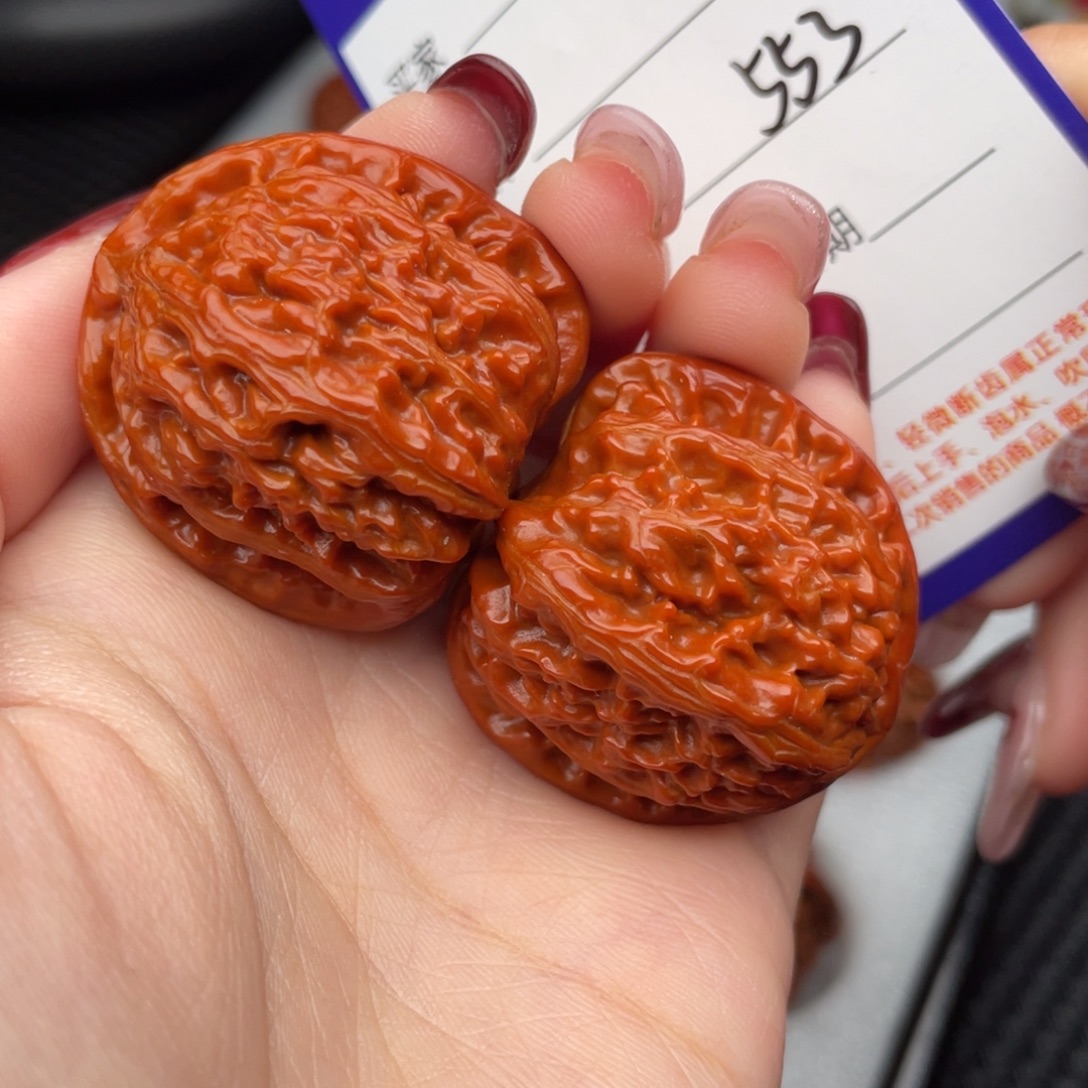 桃核把件34白狮子553