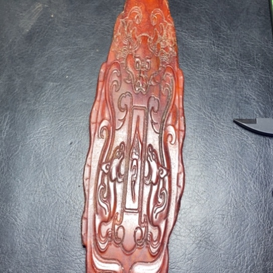 白玉菩提吊坠祥***7摆件