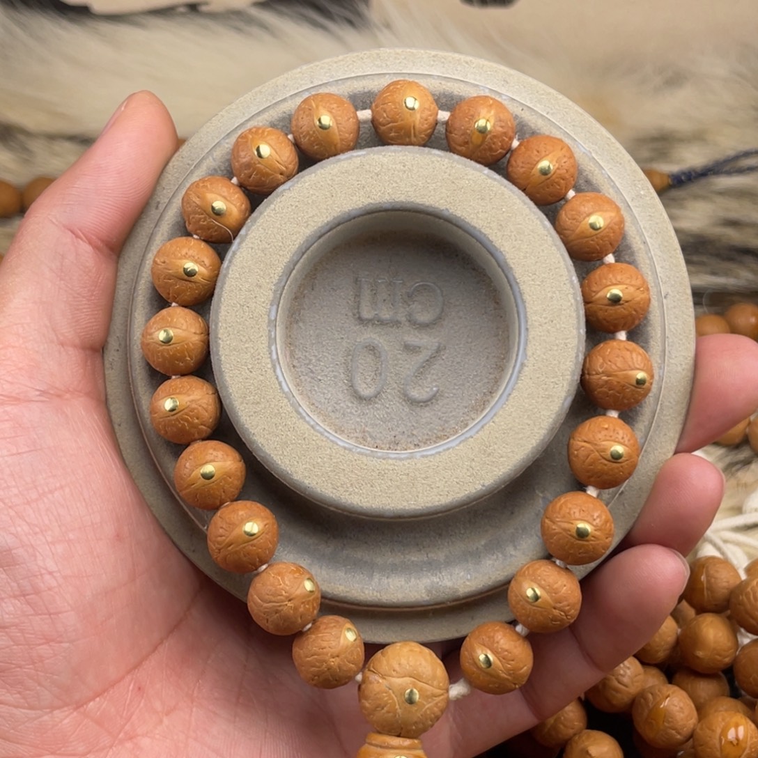 凤眼菩提手串W02-k50凤眼菩提12+镶嵌