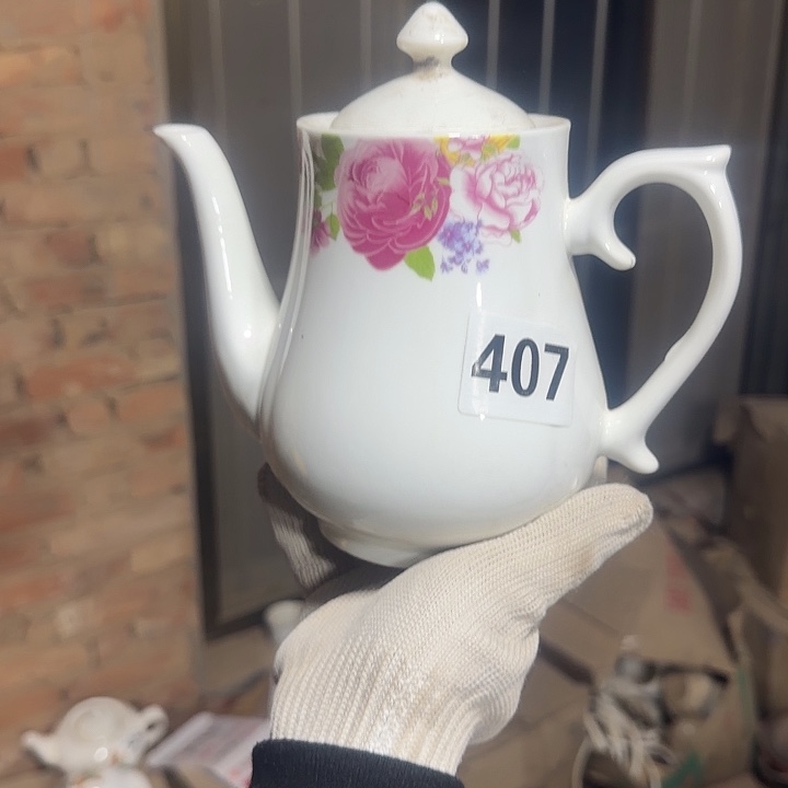 库存瓷片多孔茶壶