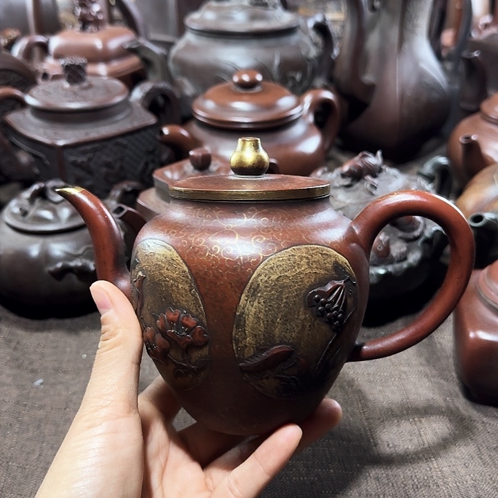 泥塑紫*紫砂壶茶具壶