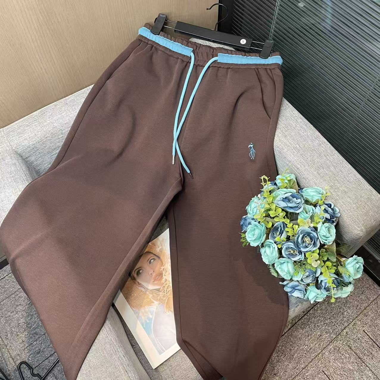 秋冬新款时尚设计感女款长裤休闲裤-C60247