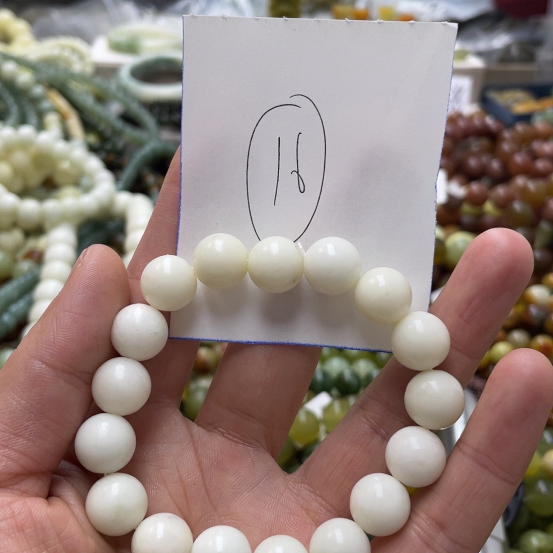 蛇纹石玉手链未镶嵌