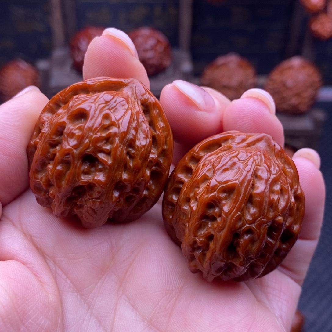 文玩核桃吊坠龙胆34尺