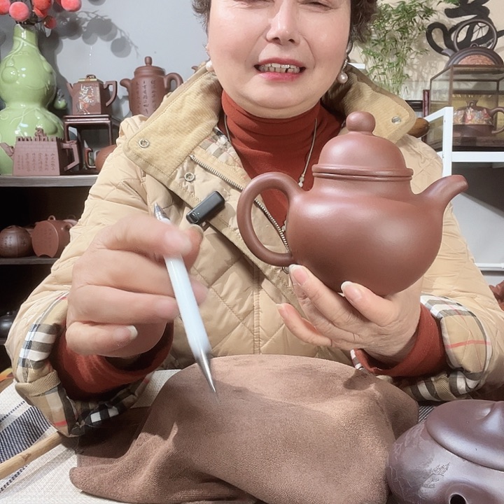 底槽青茶壶༈****原矿紫砂壶