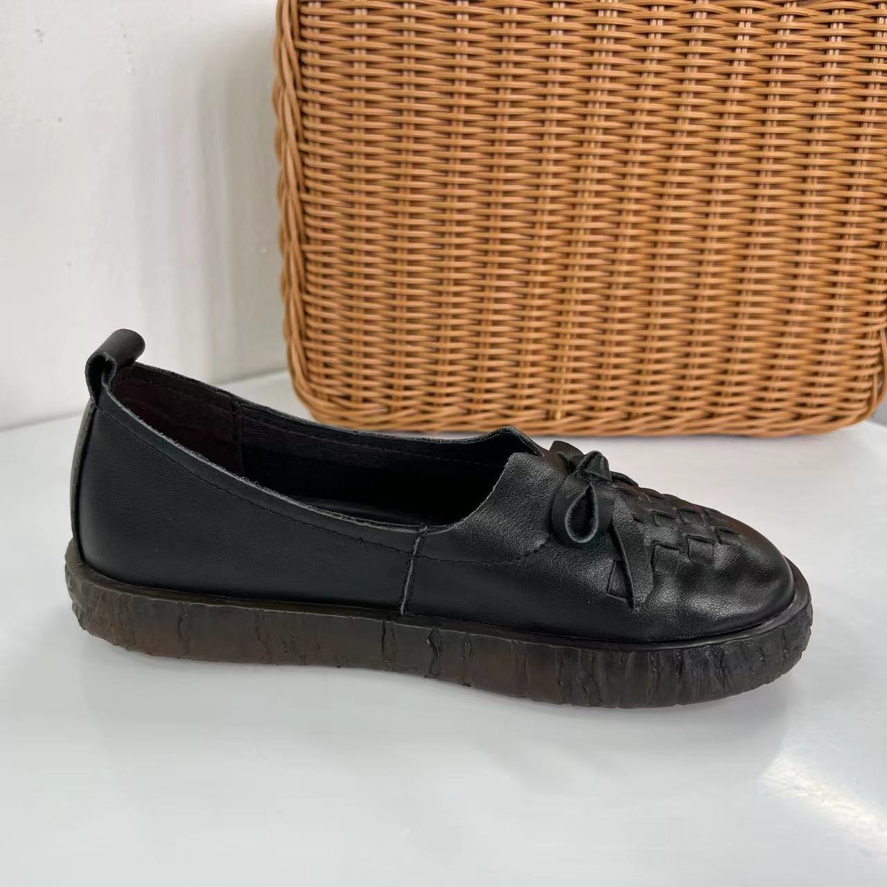 Y019(运动码）女款 软底舒适时尚平底一脚蹬休闲鞋1仓