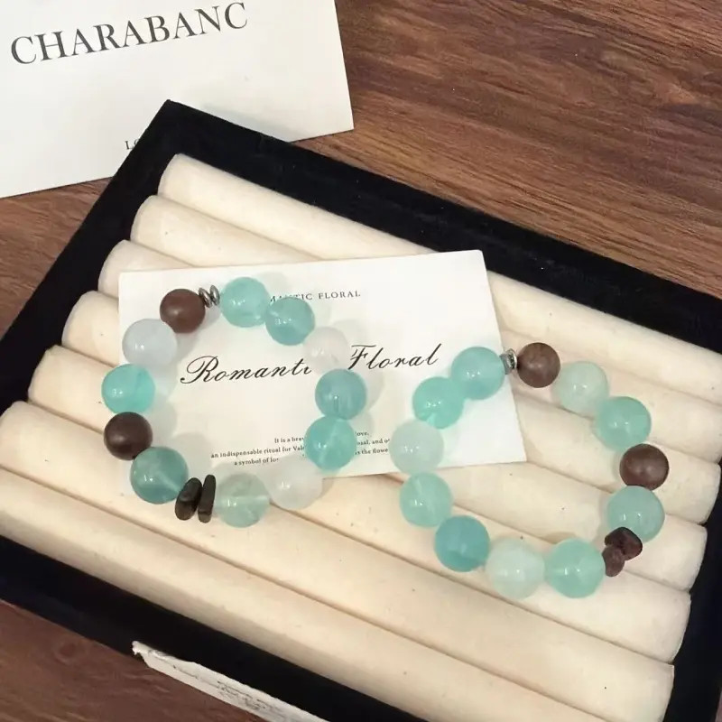 X1960[南素]绿萤石手链高端轻奢手串多样性发一