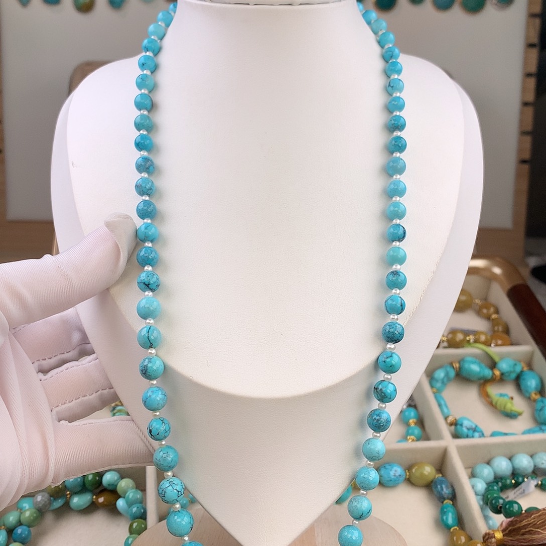 绿松石未镶嵌颈饰