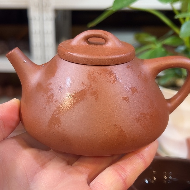 紫砂茶壶紫泥石瓢150cc