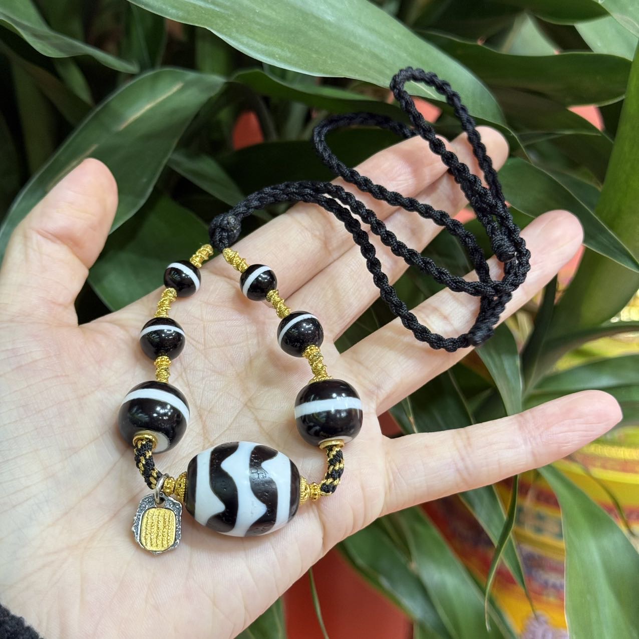 【曹美丽精选】H51017-玛瑙diy脖挂-多样性发其一-18x22mm