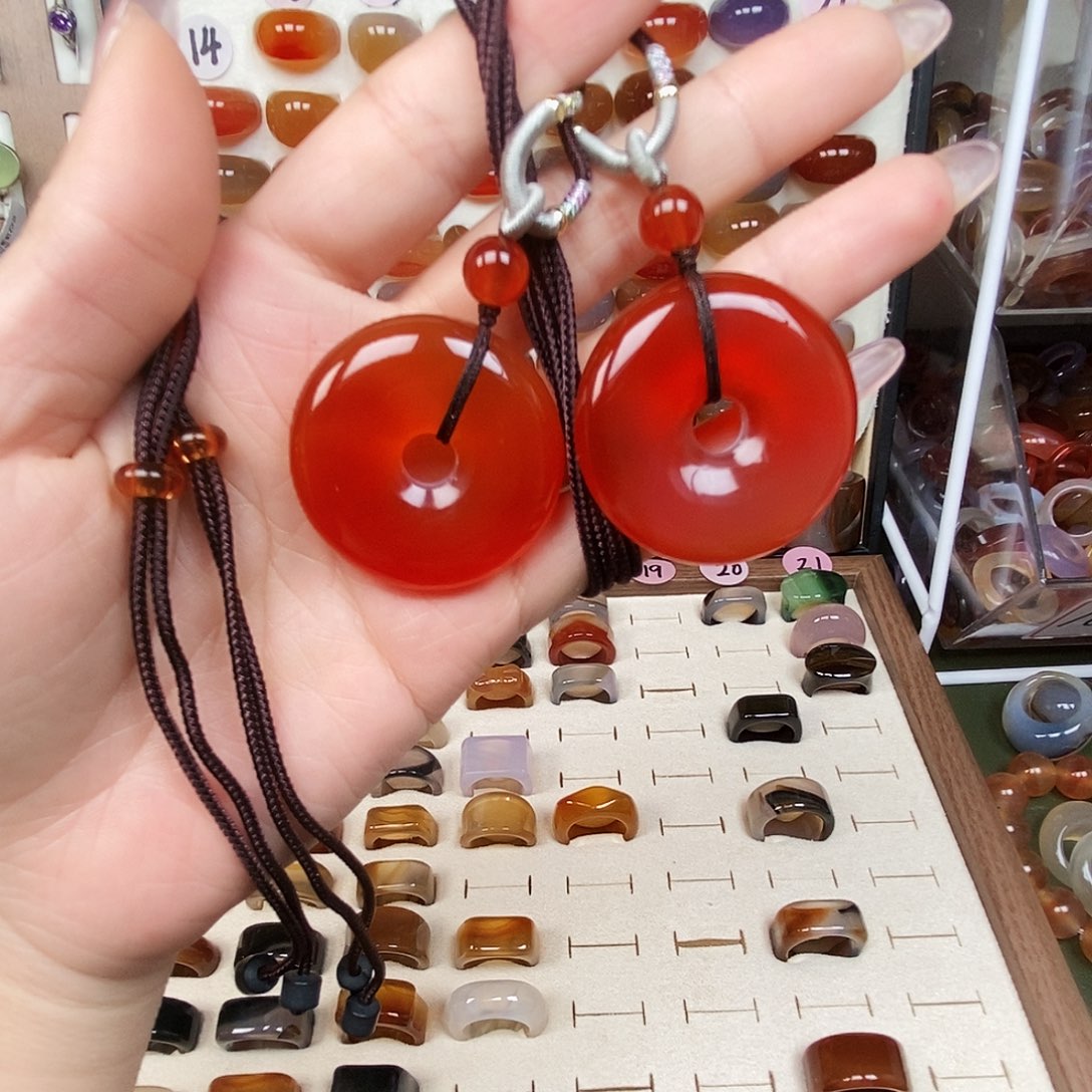 紫***瑞玛瑙/玉髓未镶嵌戒指