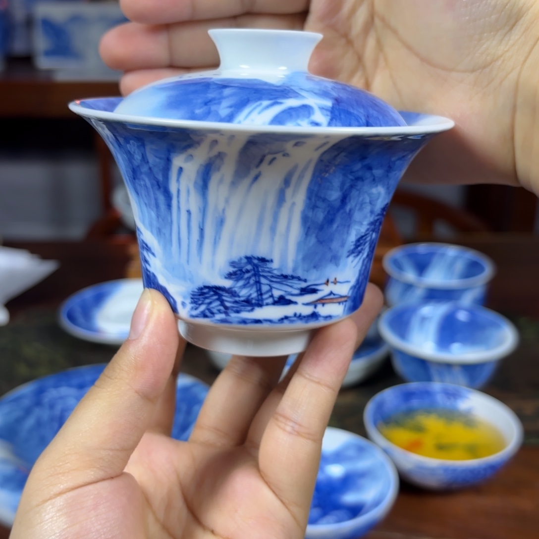 国一王老师手绘山水