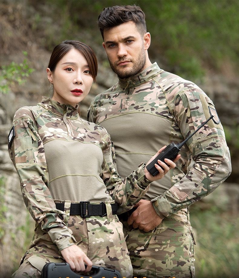 春秋新式迷彩服蛙服套装CP暗夜户外训练服四季可穿公司拓展活动服