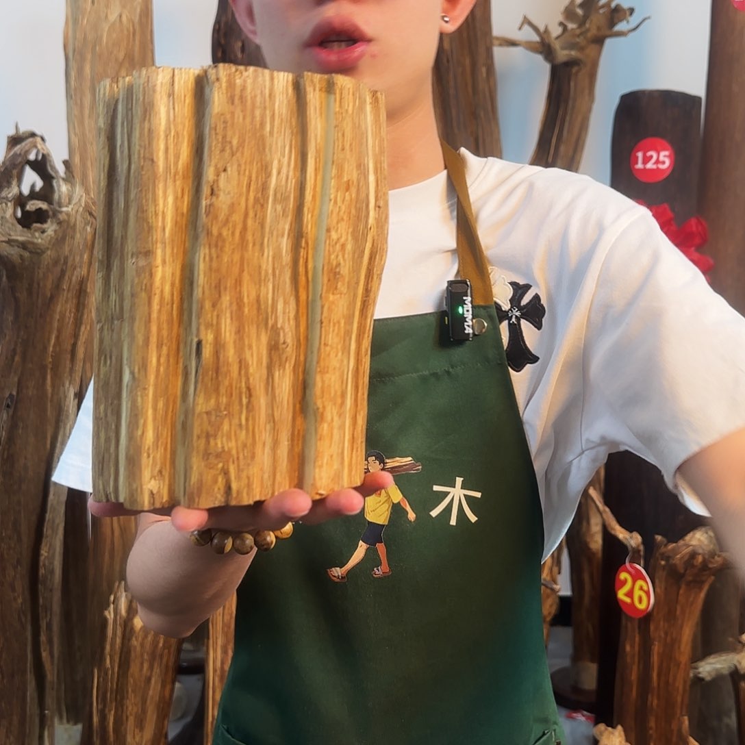 沉香摆件天然沉香原木摆件➕底座