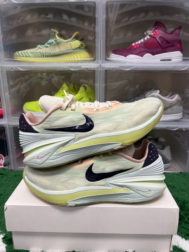 46码/gt2绿油果篮球鞋/二手正品9新/鞋帮破损修复