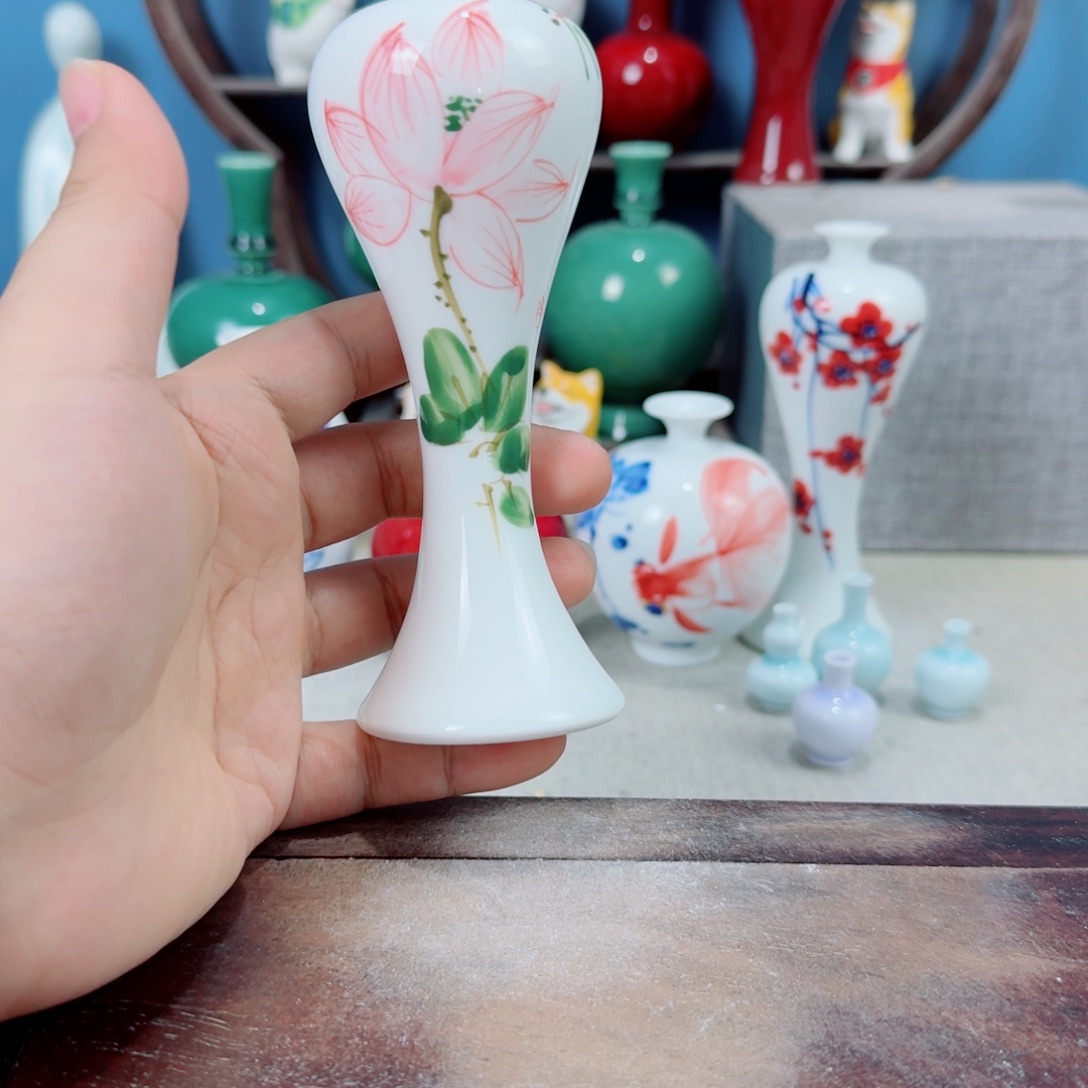 陶瓷手工小花器摆件