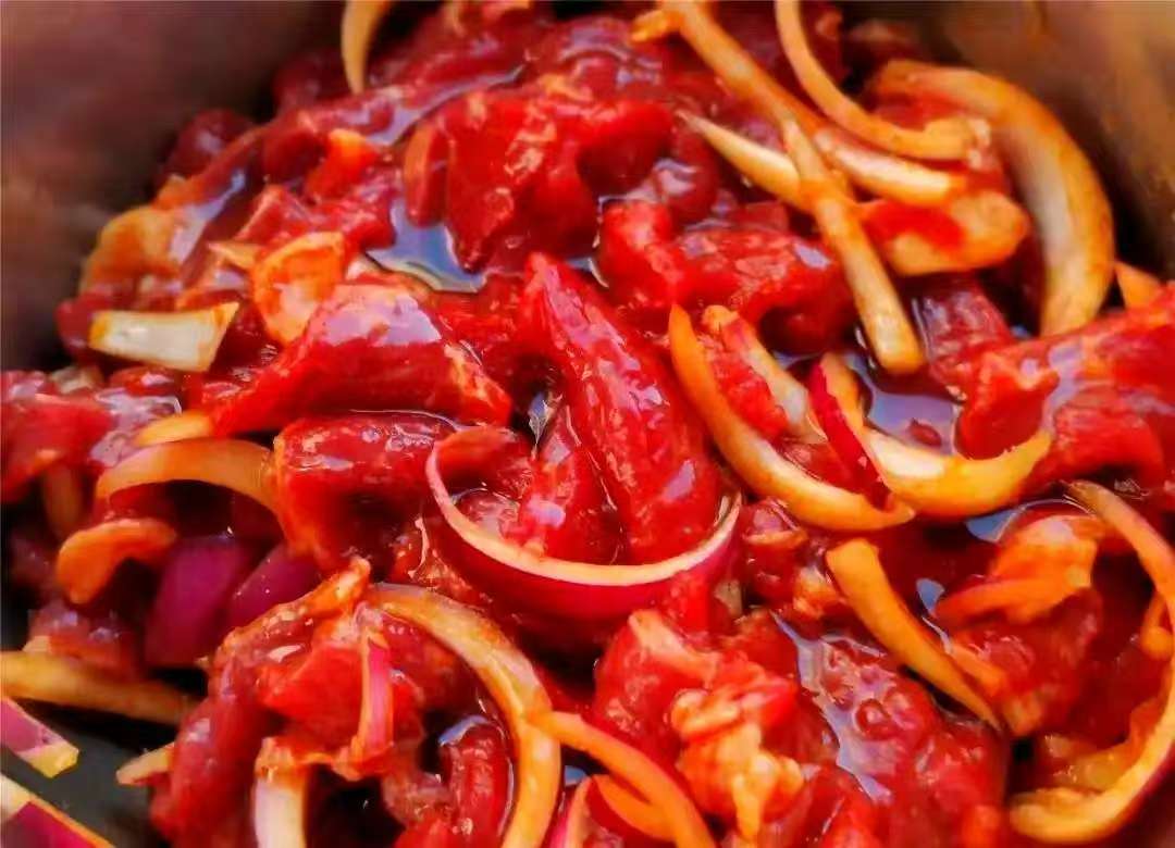 邵楠农场~腌制~烤牛肉套餐，黑胡椒牛肉粒