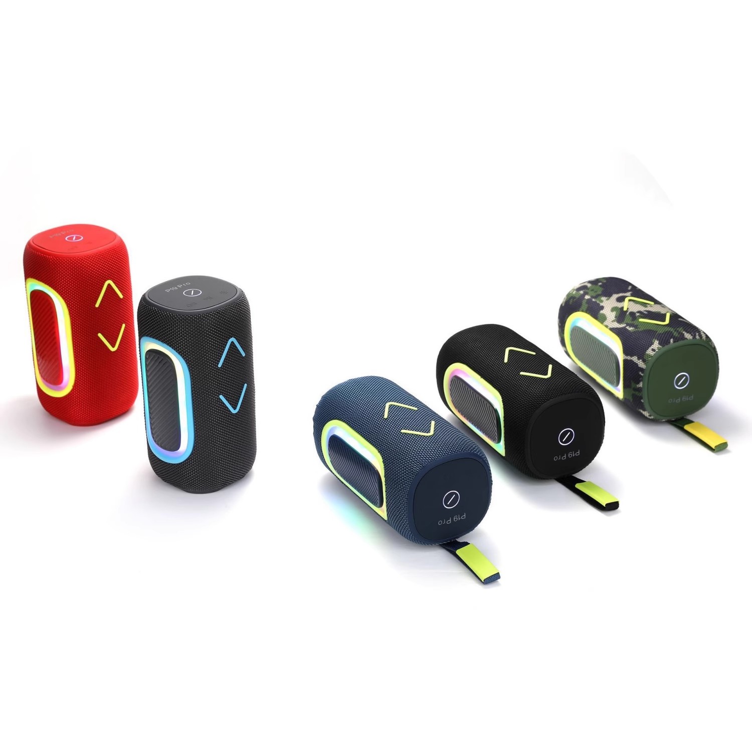 准新品   P19大振膜蓝牙5.3高音质三喇叭防水便携灯音响