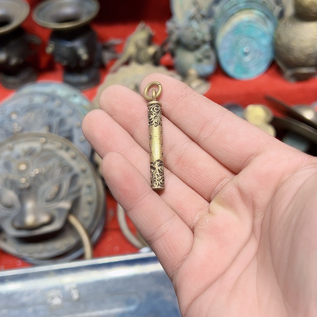 黄铜摆件，文房摆件