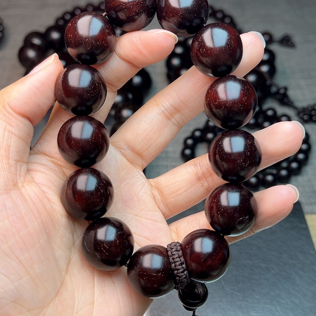 檀香紫檀（小叶紫檀）1.8x13多星