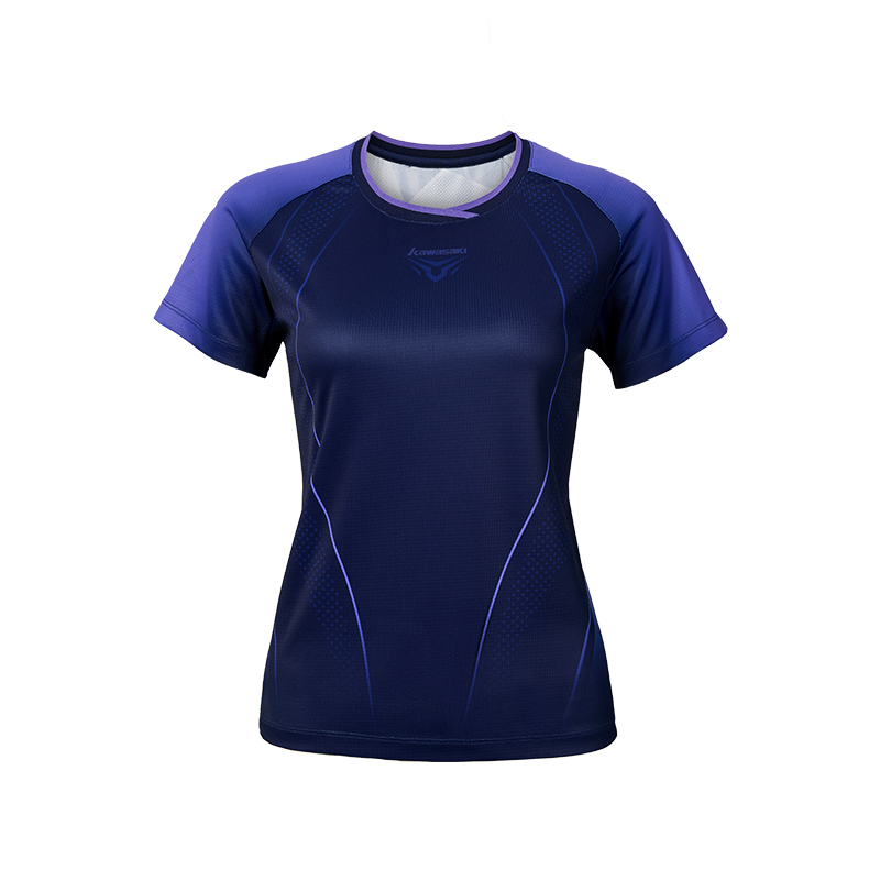 川崎K1C02-C2042 男女款运动短袖T恤夏季轻薄透气款羽毛球服