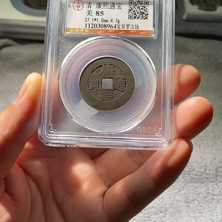 铜ZL评级盒子币一个8964
