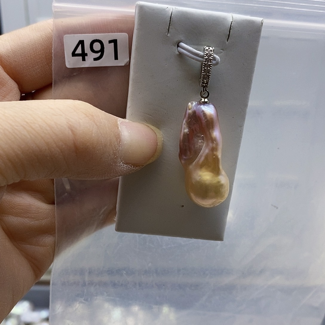 颈饰合金淡水珍珠