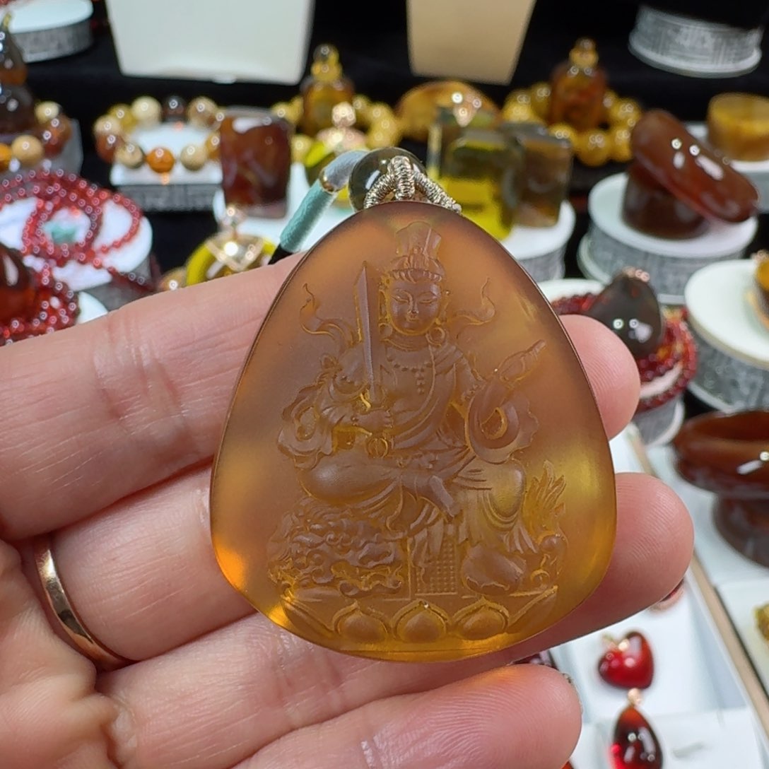 琥珀裸石未镶嵌老*