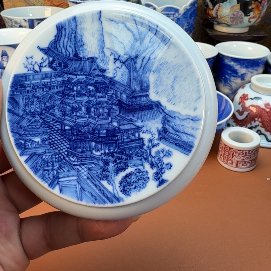 千***然杯子陶景德镇全手工手绘陶瓷