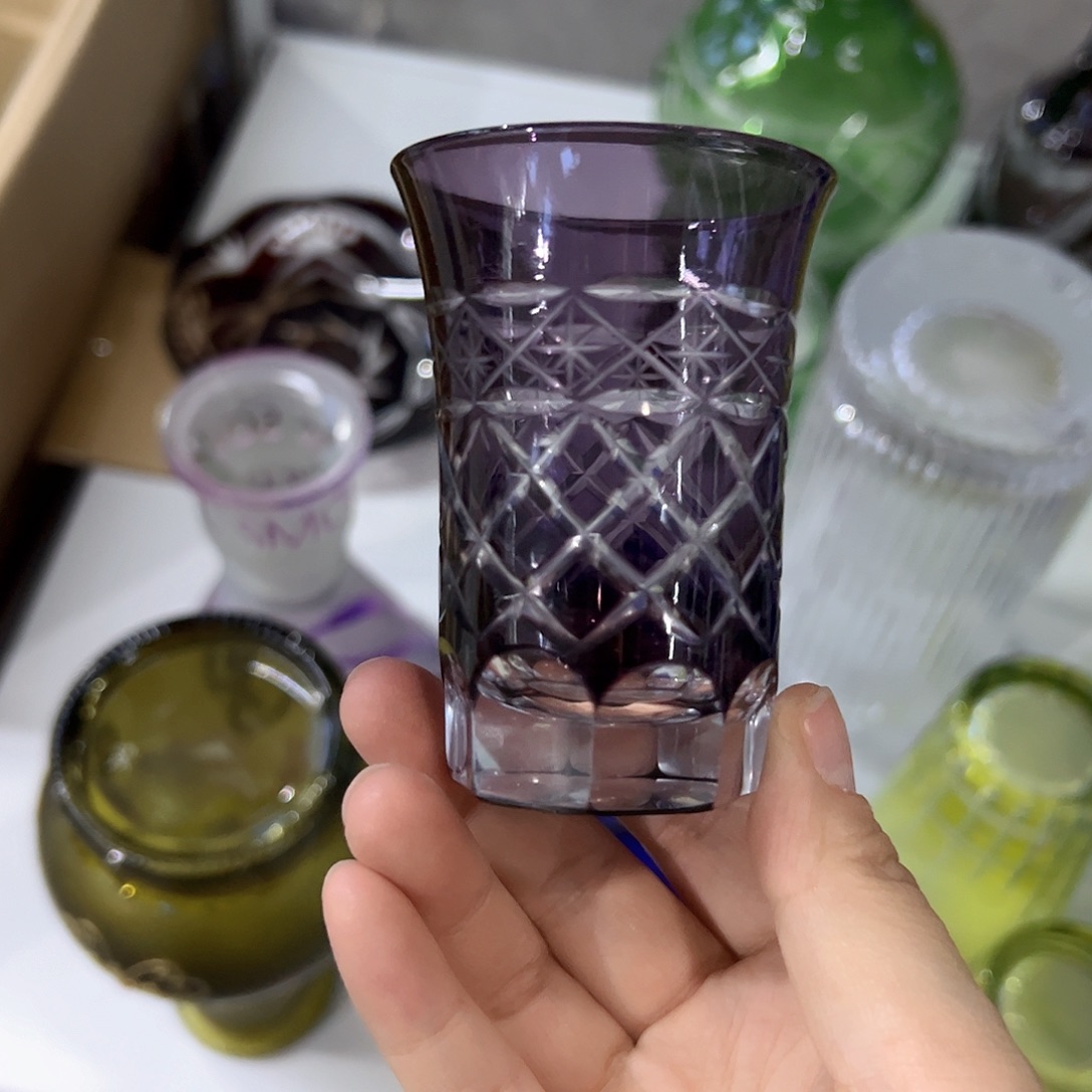 平底款水晶玻璃微瑕一个