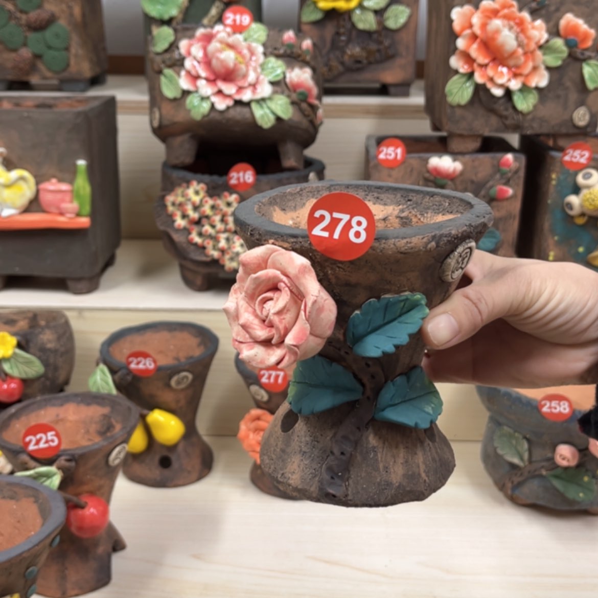 【闪购商品】紫砂花盆278号内口9.5外高13