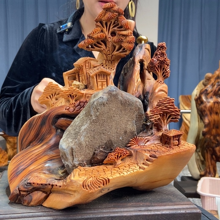 柏木（崖柏）随型摆件