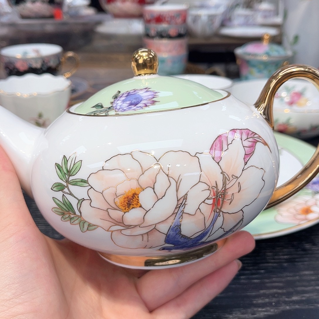 骨瓷茶壶————————————-