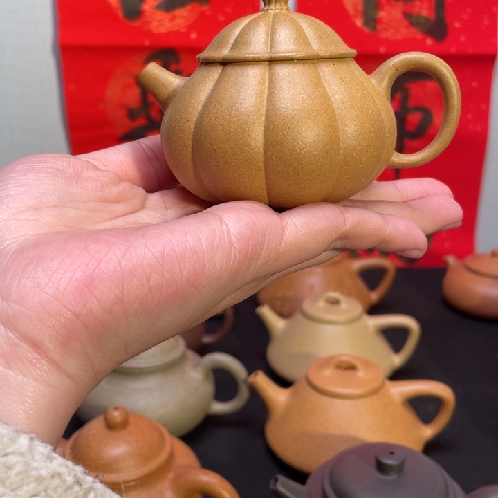 紫砂壶南瓜段泥薄胚