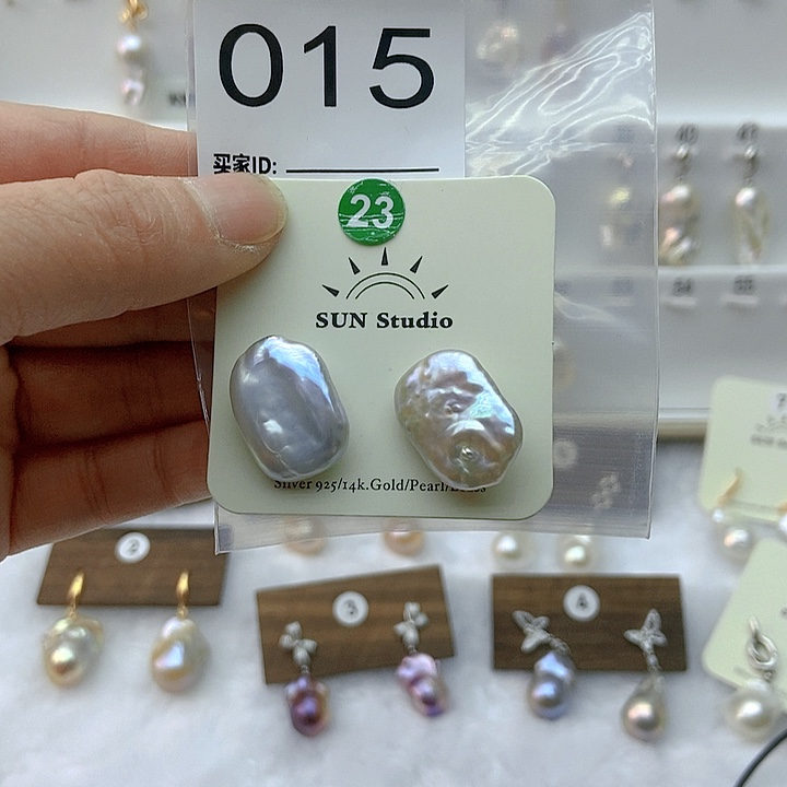 淡水珍珠颈饰银S925镶嵌