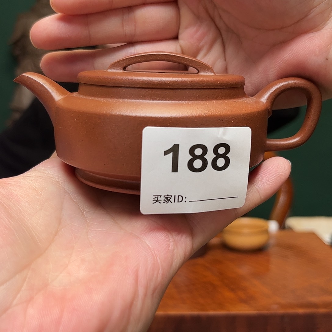 紫砂茶宠桃花泥周盘188