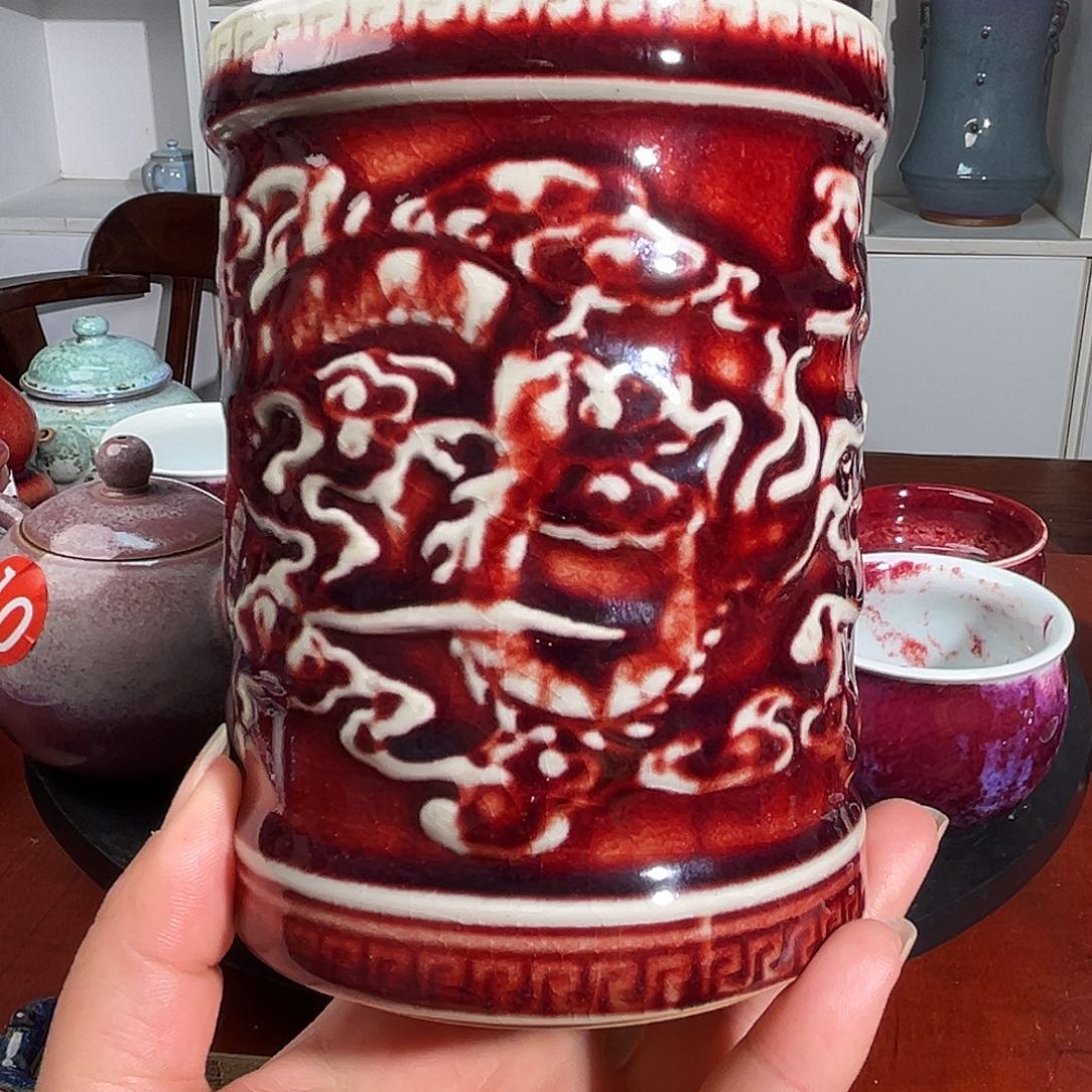 钧窑钧瓷笔筒钧窑钧窑