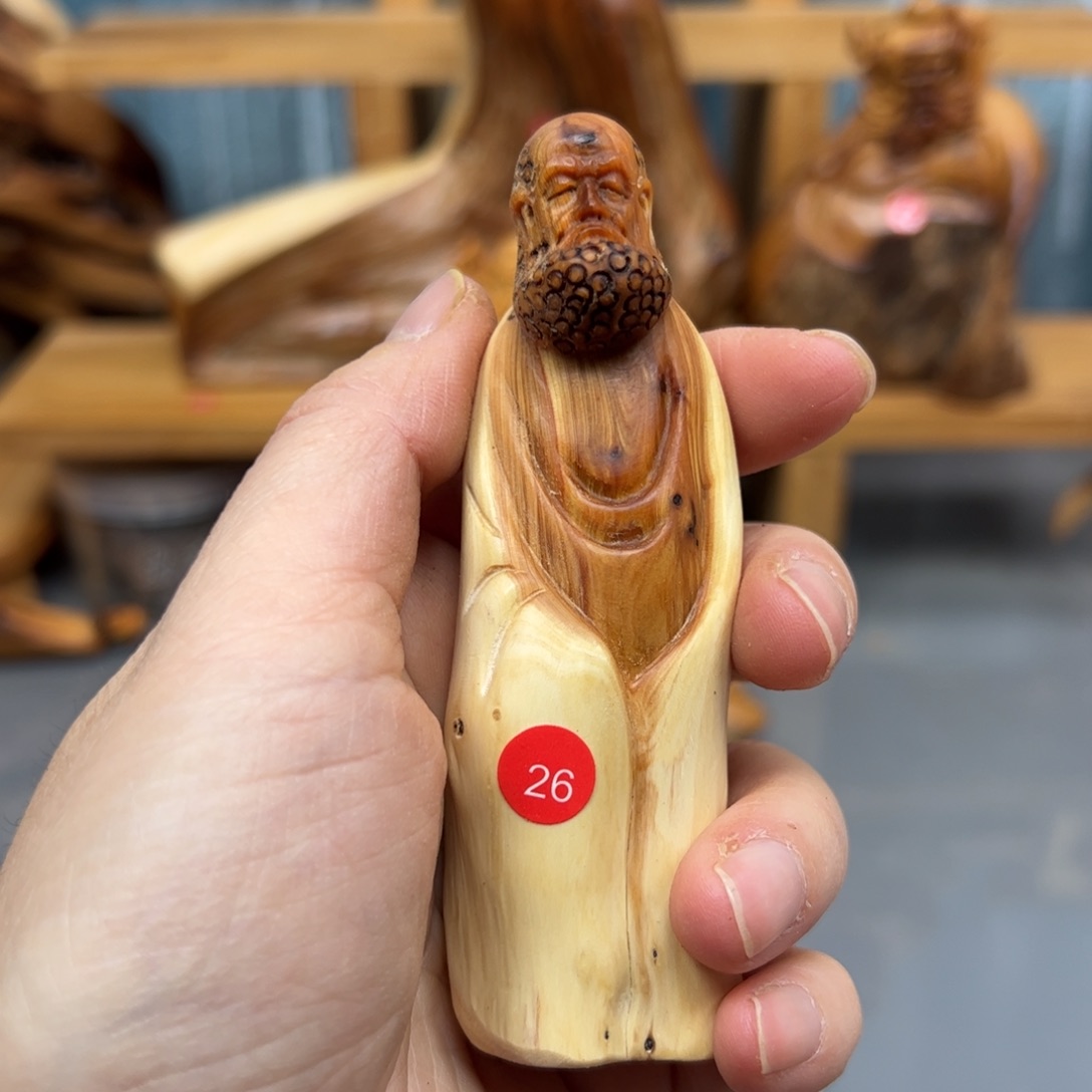 柏木崖柏木摆件手把件，7